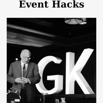 Event Hacks By Dan Kennedy