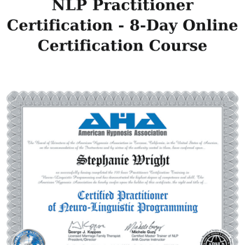 NLP Practitioner Certification - 8-Day Online Certification Course By Michele Guzy