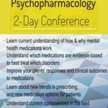 Psychopharmacology 2-Day Conference By Perry W. Buffington