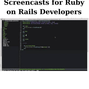 Screencasts for Ruby on Rails Developers By GoRails