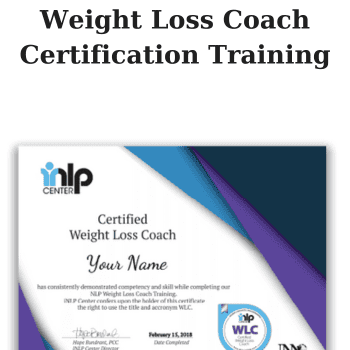 Weight Loss Coach Certification Training By iNLP Center