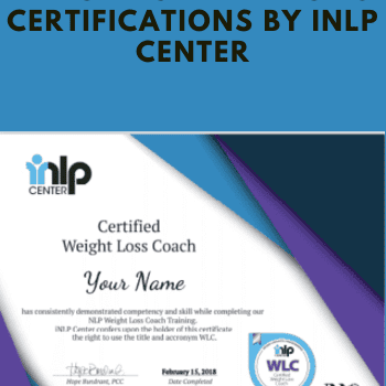 Weight Loss Coach Practitioner Track 3 Certifications By iNLP Center
