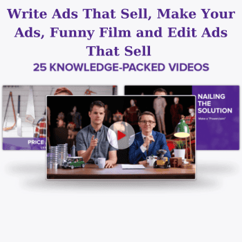 Write Ads That Sell, Make Your Ads, Funny Film and Edit Ads That Sell By Harmon Brothers HBU Super Bundle