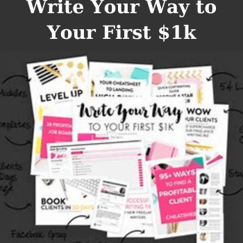 Write Your Way to Your First $1k By Elna Cain