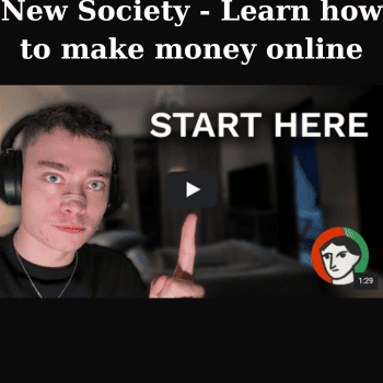 New Society - Learn how to make money online By AI Agents