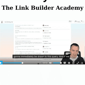 The Link Builder Academy By AuthorityHacker