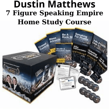 7 Figure Speaking Empire Home Study Course By Dave VanHoose and Dustin Matthews