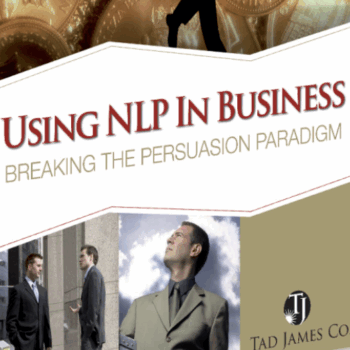 $87 for Using NLP In Business Audio Set - Tad James Course