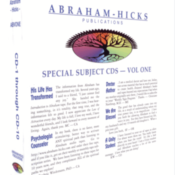 $37 for Special Subjects Volume 1+2 - Abraham Hicks Course